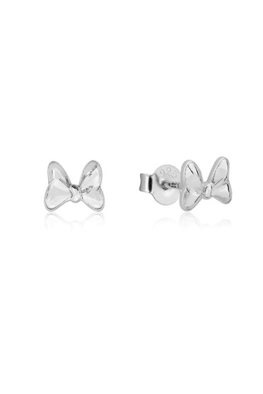 Precious Metal Minnie Mouse Bow Stud Earrings