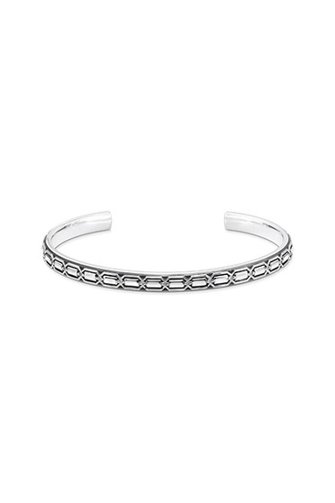 Thomas Sabo Bangle Narrow Crocodile Shell Silver Blackened TAR112-16