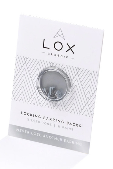 LOX Classic Earring Backs - Silver