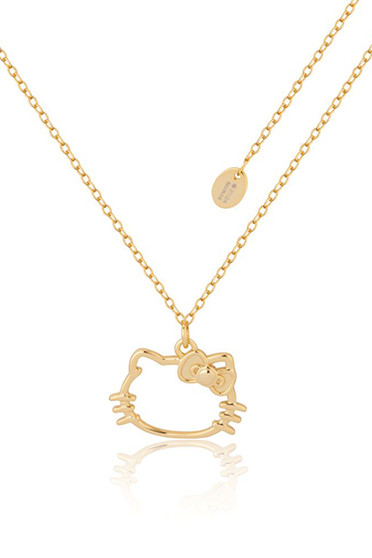 Sanrio Precious Metal Hello Kitty Outline Necklace