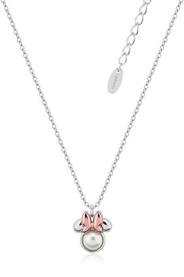 Disney Precious Metal Minnie Mouse Pearl Necklace