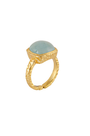 Bianc Hue Adjustable Ring Aquamarine 50100375