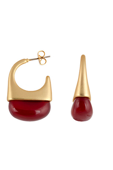 Zahar Poppy Earrings Red ZE0299