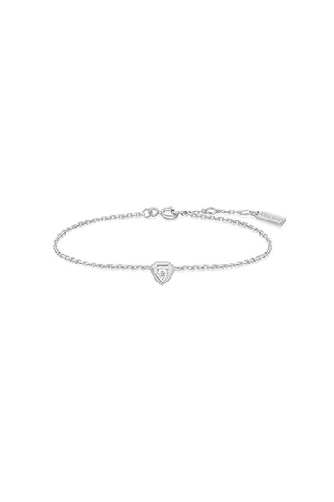 Ania Haie Silver Sparkling Tiny Shield Bracelet B067-01H