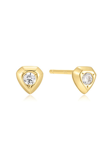 Ania Haie Gold Sparkling Shield Stud Earrings E067-03G Ania Haie Gold Sparkling Shield Stud Earrings E067-03G