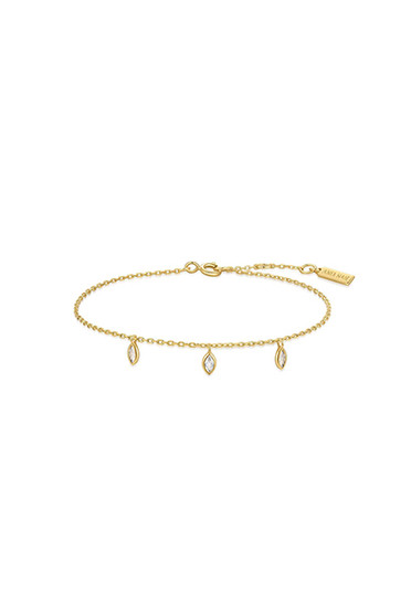 Ania Haie Gold Sparkling Triple Station Bracelet B066-02G Ania Haie Gold Sparkling Triple Station Bracelet B066-02G