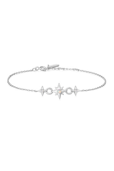 Ania Haie Silver Linked Star Bracelet B063-05H Ania Haie Silver Linked Star Bracelet B063-05H