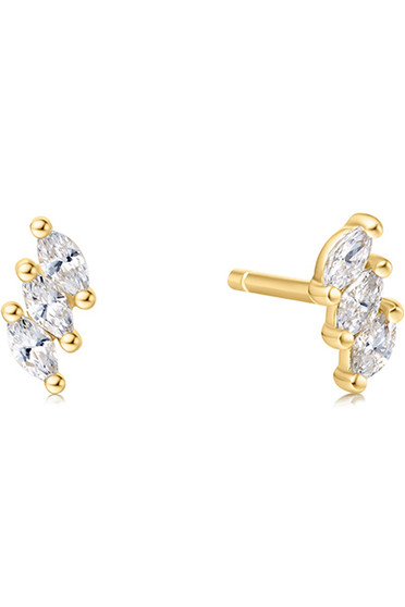 Ania Haie Gold Triple Marquise Stud Earrings E063-01G Ania Haie Gold Triple Marquise Stud Earrings E063-01G