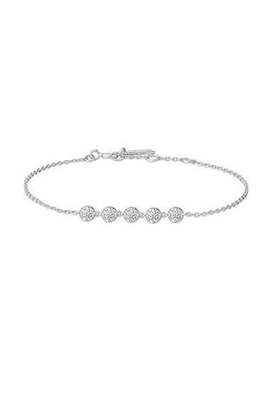 Ania Haie Silver Pave Multi Beaded Chain Bracelet B065-04H