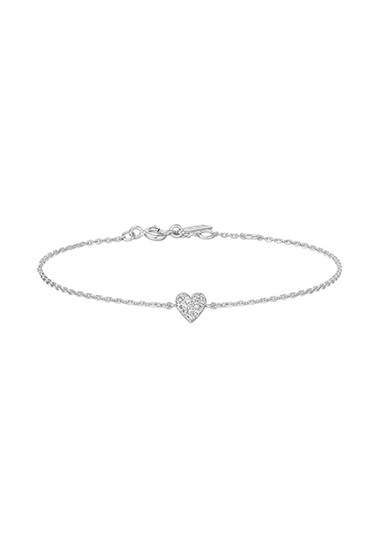 Ania Haie Silver Sweetheart Pave Bracelet B064-01H Ania Haie Silver Sweetheart Pave Bracelet B064-01H