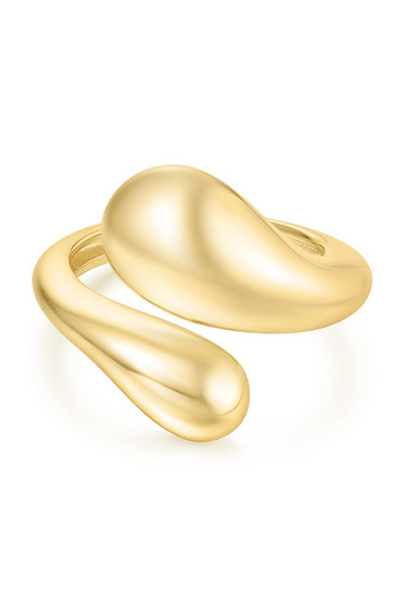 Ania Haie Gold Sculptural Crossover Ring R062-03G Ania Haie Gold Sculptural Crossover Ring R062-03G