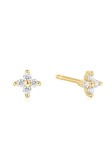 Ania Haie Gold Four-Petal Stud Earrings E064-01G Ania Haie Gold Four-Petal Stud Earrings E064-01G