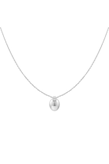 Ania Haie Silver Oval Charm Necklace N062-03H Ania Haie Silver Oval Charm Necklace N062-03H