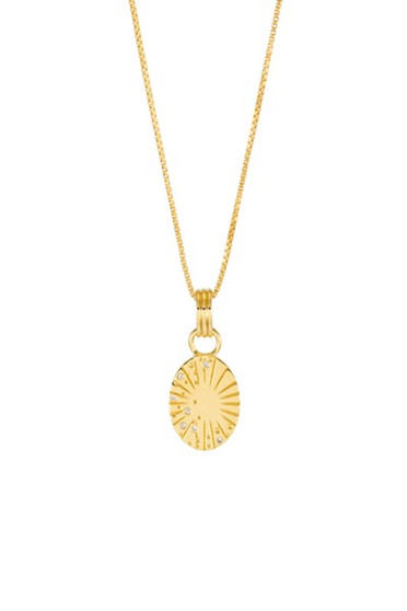 Rachel Jackson Mini You Are My Sunshine Necklace Gold RSN21GP