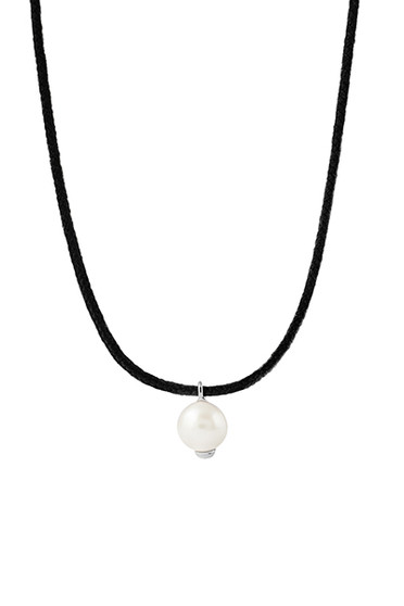 PDPAOLA La Perla Orion Cord Silver Necklace