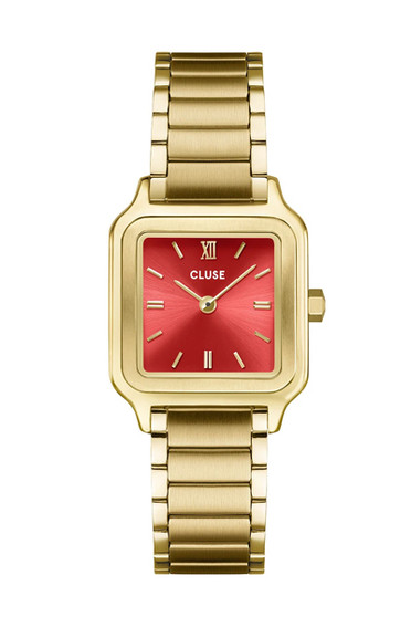 CLUSE Gracieuse Petite Watch Steel, Watermelon Red, Gold Colour Watch CW11827