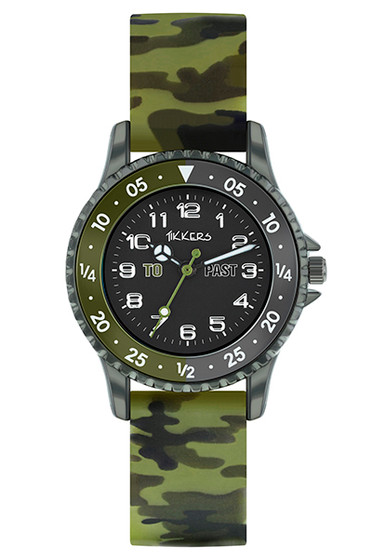 Tikkers Adventure Green Camo Silicone Strap
