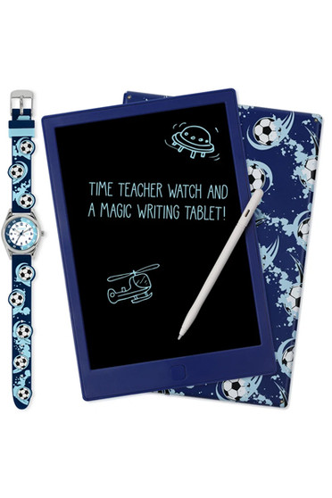 Tikkers 3D Football Watch and Writing Pad Set