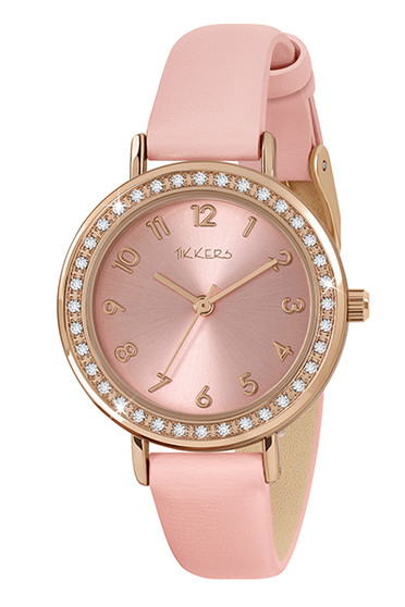 Tikkers Pink Stone Watch