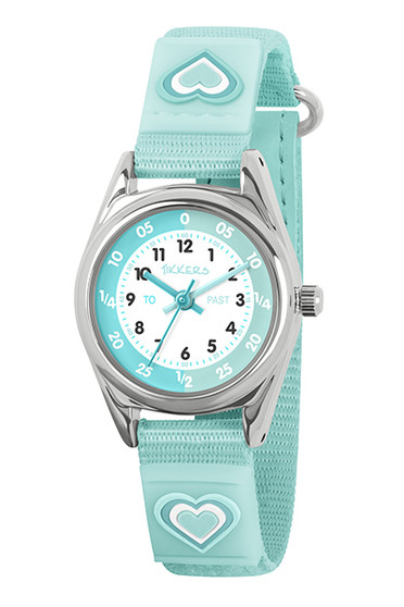 Tikkers Green Heart Velcro Watch 