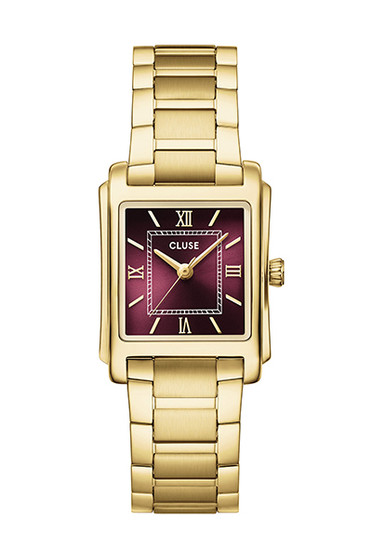 CLUSE Anglee Dark Cherry Gold Watch CW16603