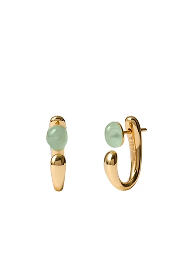 PDPAOLA Green Aventurine Nova Earrings ARB1-G93-U