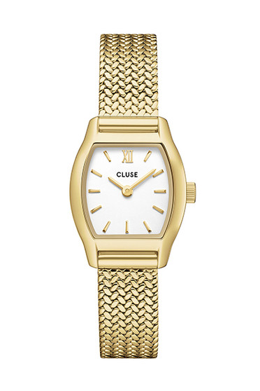 CLUSE Tonnette Mini White Gold Mesh Watch CW16501