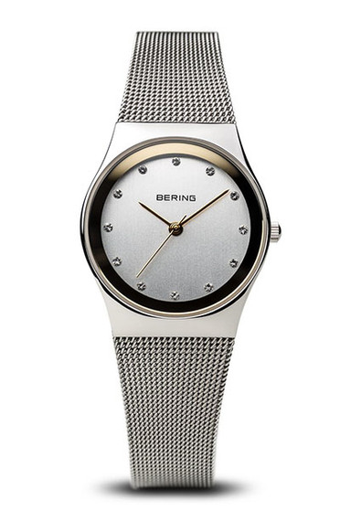 Bering Classic Polished Silver 27mm Mesh Watch 12927-010