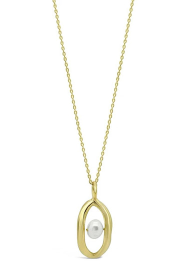 Ichu Oval'D Pearl Gold Necklace RP0304G