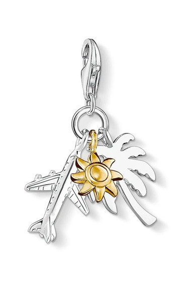 Thomas Sabo Charm Pendant Palm Tree, Sun, Plane CC1430