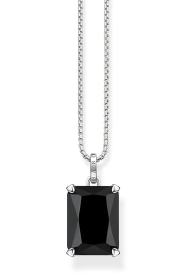 Thomas Sabo Necklace Black Stone Silver TKE1957BL