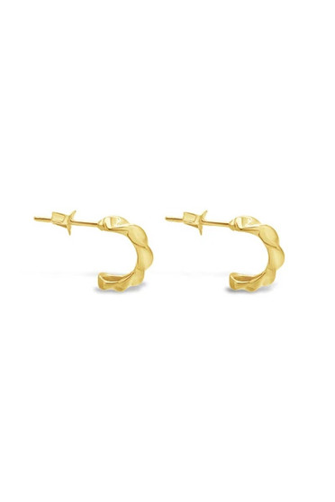 Ichu Curved Mini Hoops Gold TP3707G