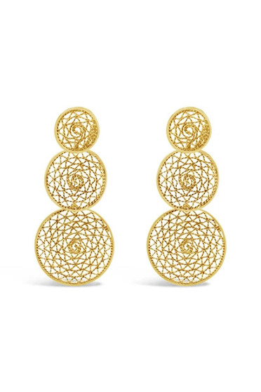 Ichu Oriental Earrings Gold F1707G