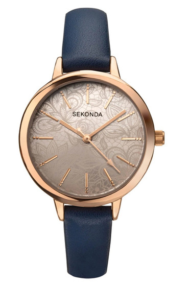 Sekonda RG Case Grey Dial Blue Strap 37mm SK40307