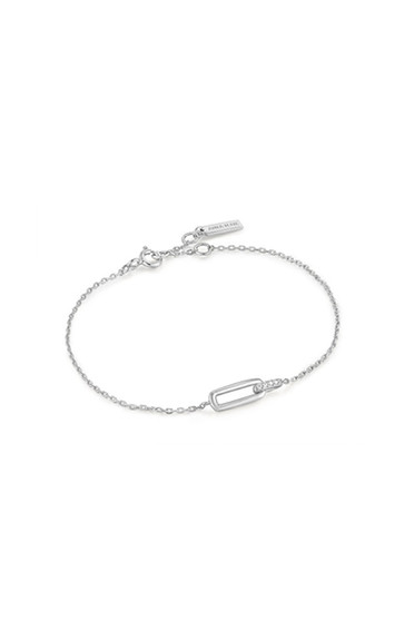 Ania Haie Silver Glam Interlock Bracelet B037-01H