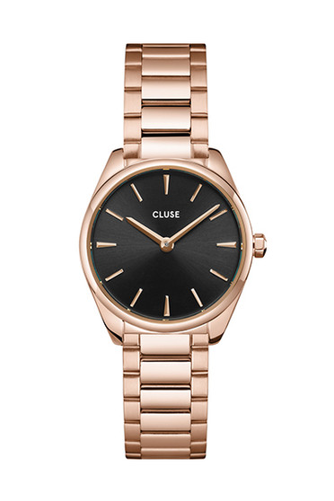 CLUSE Feroce Mini Black/Rose Gold Link CW11703