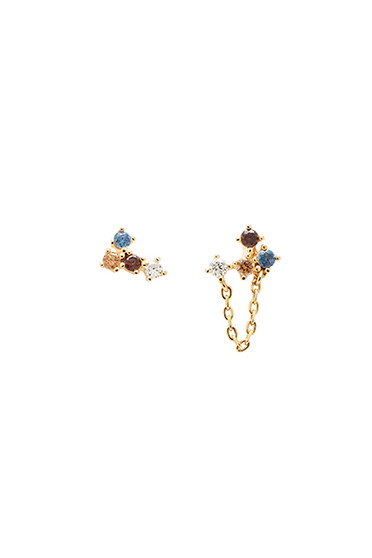 PDPAOLA Fox Gold Earrings AR01-295-U