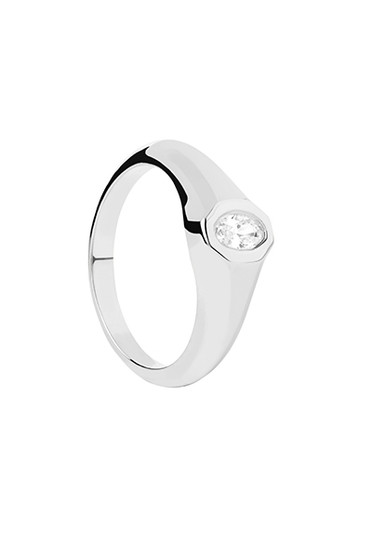 PDPAOLA Karry Silver Stamp Ring AN02-A03