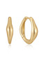 Ania Haie Gold Wave Huggie Hoop Earrings