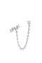 Ania Haie Silver Celestial Drop Chain Barbell Single Earring