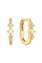 Ania Haie Gold Kyoto Opal Oval Huggie Hoop Earrings