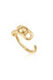 Ania Haie Gold Orb Claw Adjustable Ring