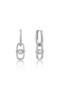 Ania Haie Silver Orb Link Drop Earrings