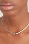 Ania Haie Silver Pearl Chunky Link Chain Necklace 