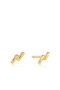 Ania Haie Gold Smooth Twist Stud Earrings