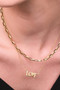 Rachel Jackson Art Deco Love Necklace Gold ALLNGP