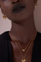 Rachel Jackson Electric Goddess Gold Blue Topaz Gold Choker Necklace EGN3GP