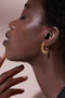Rachel Jackson Electric Goddess Medium Gold Hoop Earrings SNE27GP
