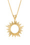 Rachel Jackson Electric Goddess Medium Sun Necklace SNN19GP