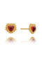 Rachel Jackson Electric Love Garnet Heart Stud Earrings EGHE1GAGP